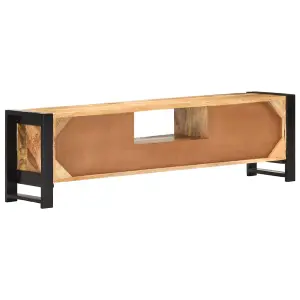 Berkfield TV Cabinet 140x30x40 cm Rough Mango Wood