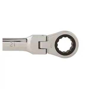 Silverline Flexible Head Ratchet Spanner - 21mm