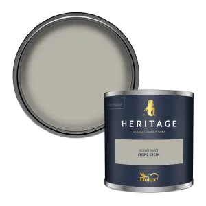 Dulux Trade Heritage Stone Green Matt Wall paint, 125ml Tester pot