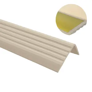 Self-adhesive stair non-slip nosing rubber angle step edge PVC ND 100cm beige