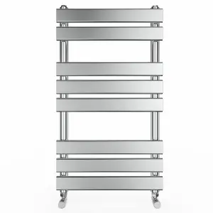 Right Radiators 800x450 mm Designer Flat Panel Heated Towel Rail Radiator Bathroom Warmer Heating Chrome