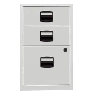 41.3cm Wide 3 -Drawer File Cabinet Grey/Brown/Blue