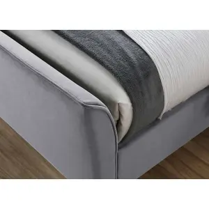 Birlea Clover King  Bed Frame In Grey Fabric