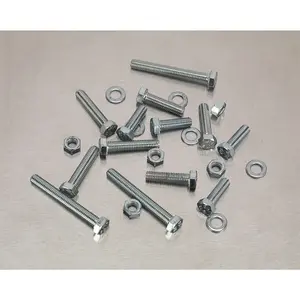 Comprehensive 444 Piece M5 Metric Setscrew Nut and Washer Assortment in High Tensile Steel