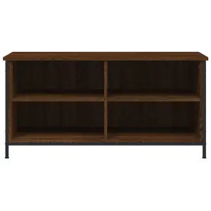 Berkfield TV Cabinet Brown Oak 100x40x50 cm Engineered Wood