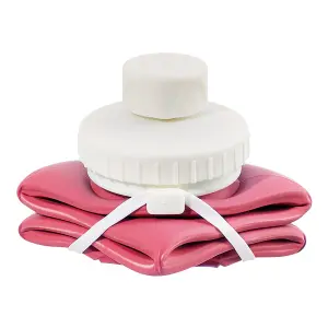 Pink Collapsible 600ml Silicone Water Bottle