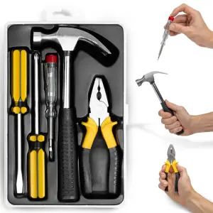 BLOSTM Essential Hand Tool Kit 5 Pieces