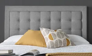 Brandon Grey Fabric Ottoman Bed King Size