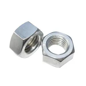 5 x Metric Hexagonal M16 Steel Nuts, Standard Pitch,