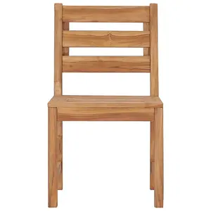 Berkfield Garden Chairs 2 pcs Solid Teak Wood