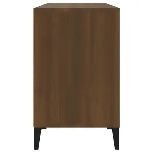 Berkfield Shoe Cabinet Brown Oak 102x36x60 cm Engineered Wood