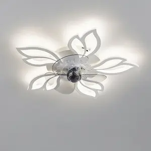 Armentha 65cm Ceiling Fan with LED Lights White