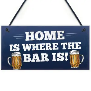 Red Ocean Funny Bar Sign Novelty Pub Sign Home Bar Decor Man Cave Gifts Funny Birthday Christmas Gift For Him