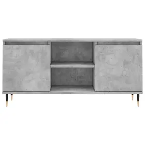 Berkfield TV Cabinet Concrete Grey 104x35x50 cm Engineered Wood