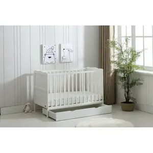 Surrey Cot Bed with Mattress White