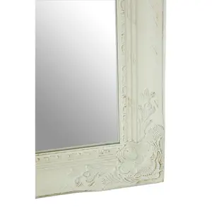 Interiors by Premier Zelma White And Brushed Gold Finish Wall Mirror