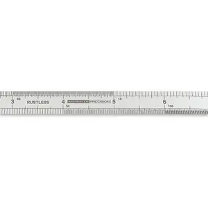 Axminster Professional Graduation Rule 64R 150mm/6" - Metric & Imperial