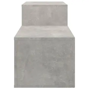 Shoe Cabinet Concrete Grey 150x35x45 cm Engineered Wood