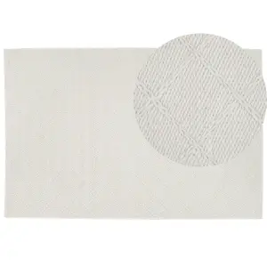 Area Rug 160 x 230 cm Off-White ELLEK