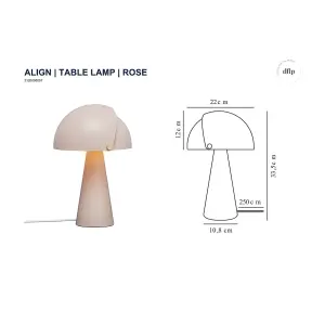 Nordlux Align Table Lamp Rose E27