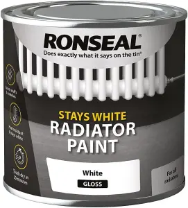 Ronseal Radiator Paint White Gloss 750ml