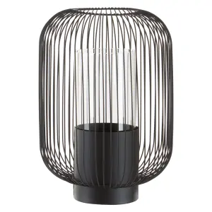 Interiors by Premier Trento Large Black Lantern