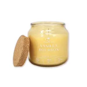 Scented Candle Queen 390g Jar Vanilla Bourbon Aromatherapy Fragrance Single Wick