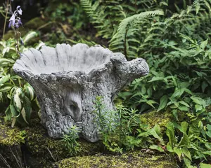 Beautiful Tree Trunk shaped Birdbath