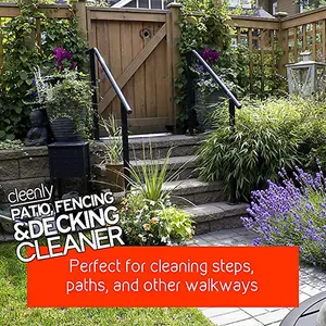 Cleenly Patio Fencing & Decking Cleaner Fluid Concentrate for Outdoor Use Pet Friendly (5 Litres)