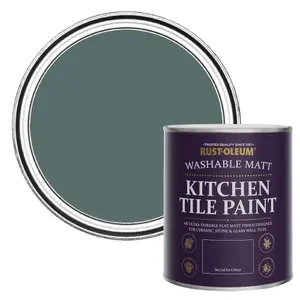 Rust-Oleum Deep Sea Matt Kitchen Tile Paint 750ml