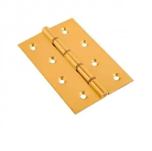 Hinge DSW 102x67x2.2mm EB Screws Polished Brass Pack - 1 Pair