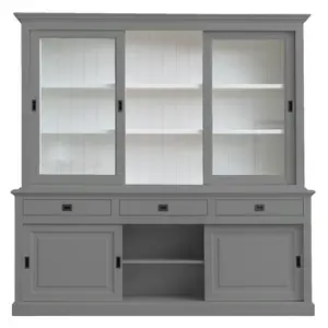 Anneros Display Cabinet Dusty Grey