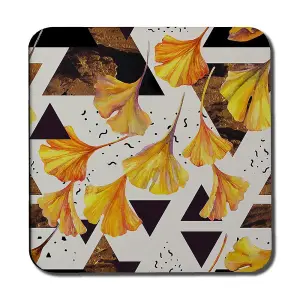 Orange Flowers and Triangles (Coaster) / Default Title