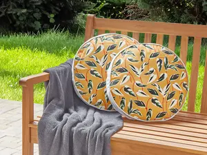 Set of 2 Outdoor Cushions TAGGIA Multicolour