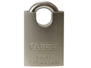 ABUS Mechanical 90RK/50mm TITALIUM™ Padlock Closed Shackle Keyed Alike 2745