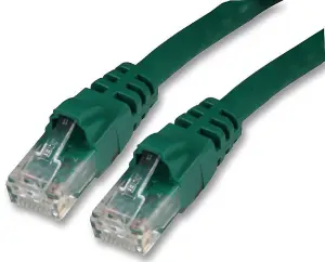 TUK - RJ45 Male to Male Cat6 Ethernet Patch Lead, 3m Green