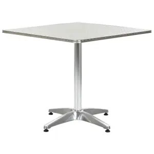 Berkfield Garden Table Silver 80x80x70 cm Aluminium