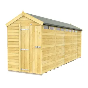 DIY Sheds 5x19 Apex Security Shed - Single Door