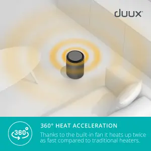 Duux ThreeSixty 2, Smart Ceramic Fan Heater, 1800W, Grey