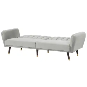 Sofa Bed VIMMERBY Light Grey Velvet