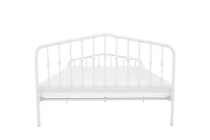 Bushwick Metal Bed White, Double