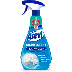 Asevi Bathroom Disinfectant Cleaning Spray, Antibacterial Spray, Mould Spray, Bathroom Spray, 750ml (Pack of 12)