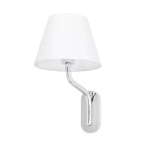 Luminosa Eterna 1 Light Indoor Wall Light Chrome - Shade Not Included, E27