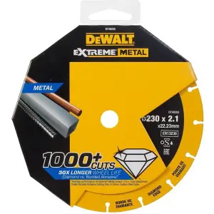 DEWALT DCS691N XR FlexVolt 230mm Cut Off Saw 54V + Dewalt DT40255 Diamond Blade