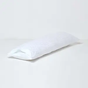 Homescapes White Egyptian Cotton Ultrasoft Body Pillowcase 330 TC