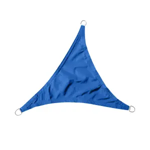 SunDaze 5x5x5m Triangle Blue Sun Shade Sail Outdoor Garden Patio Sunscreen UV Block With Free Rope