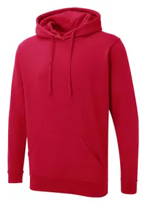 Uneek - Unisex The UX Hoodie - Reactive Dyed - Red - Size XL