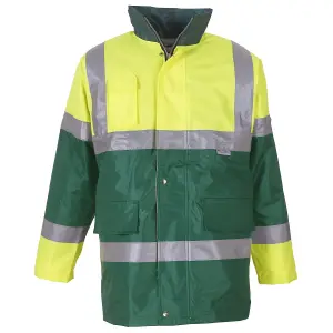 Yoko Mens Hi Vis Contrast Safety Jacket