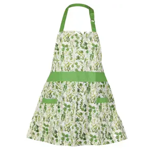 Vintage Style Green Kids/Child's Cooking Kitchen Apron