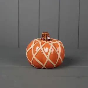 The Satchville Gift Company Orange Ceramic Pumpkins